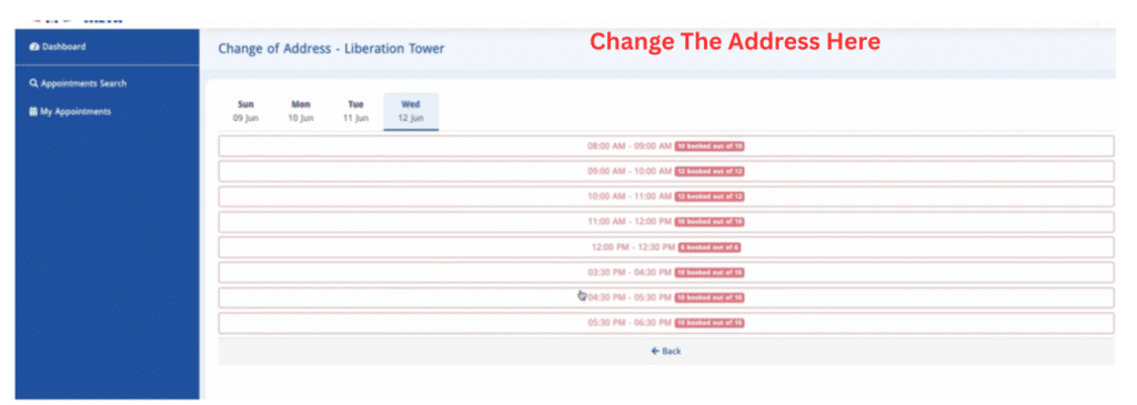 Confirm Submission of Day and Time image