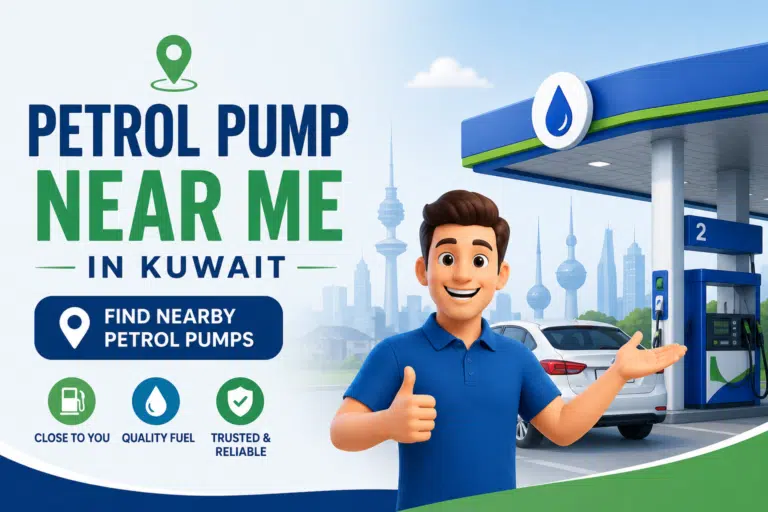 An Infographics on Petrol Pump Near Me in Kuwait: Fast Fuel Station Map