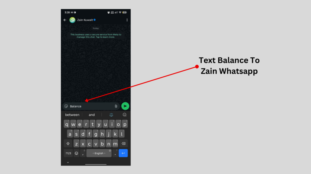 Check Zain Kuwait balance through WhatsApp customer support service