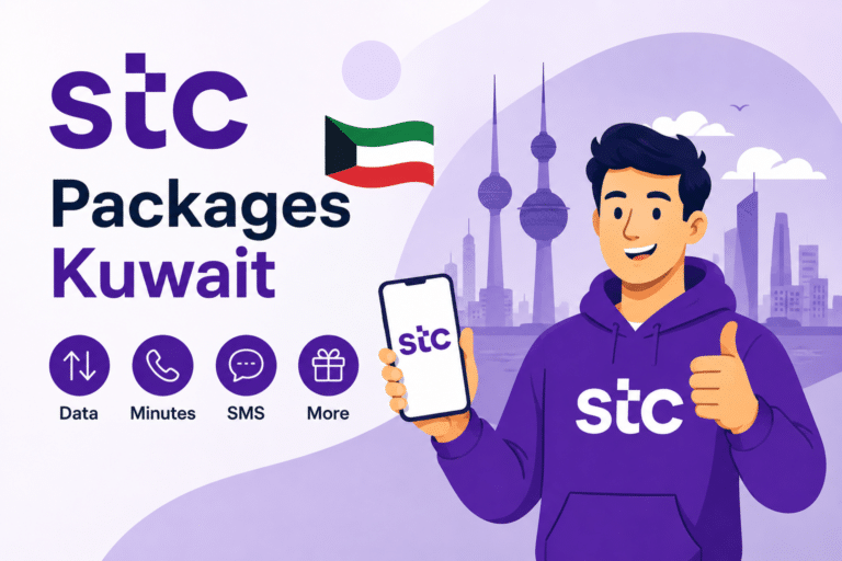 STC Packages Kuwait with data, minutes, SMS, and mobile package options
