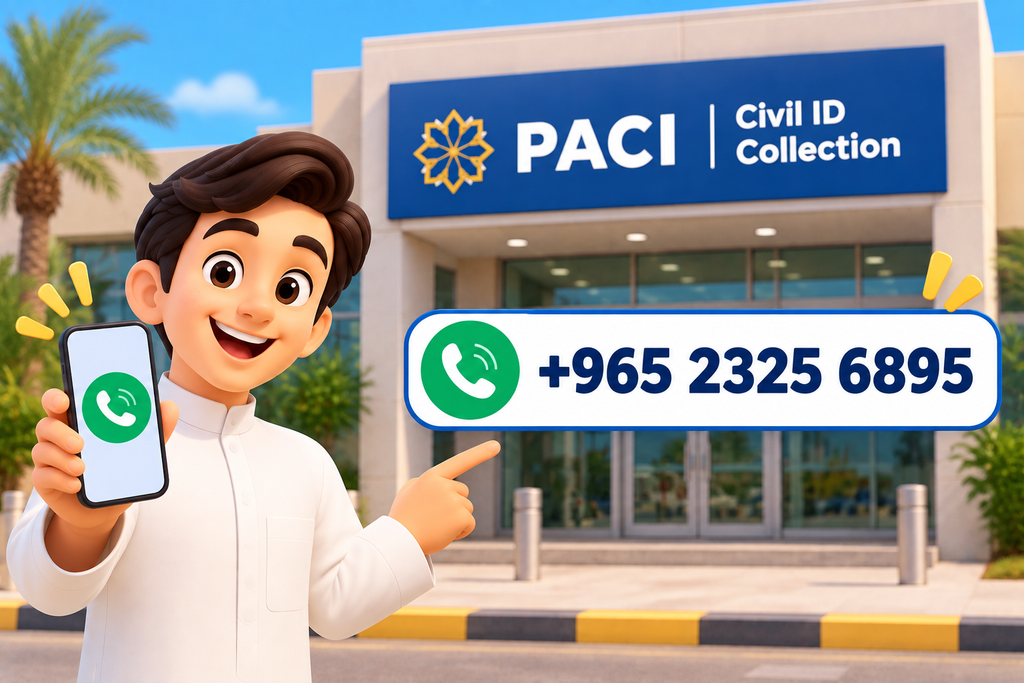 South Subahiya Civil ID Collection Center phone number +965 2325 6895